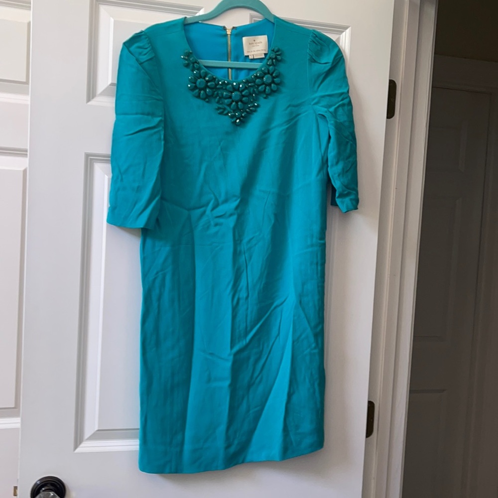 Kate spade size 6 teal dress never been worn